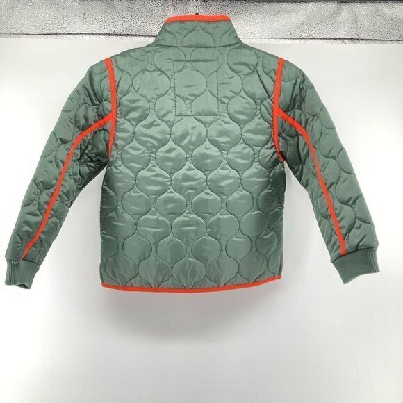 Free Assembly Girl’s Duck Green Lightweight Quilted Full Zip Jacket Medium 7/8 - Picture 9 of 15